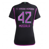 Camisa de time de futebol Bayern Munich Jamal Musiala #42 Replicas 2º Equipamento Feminina 2023-24 Manga Curta